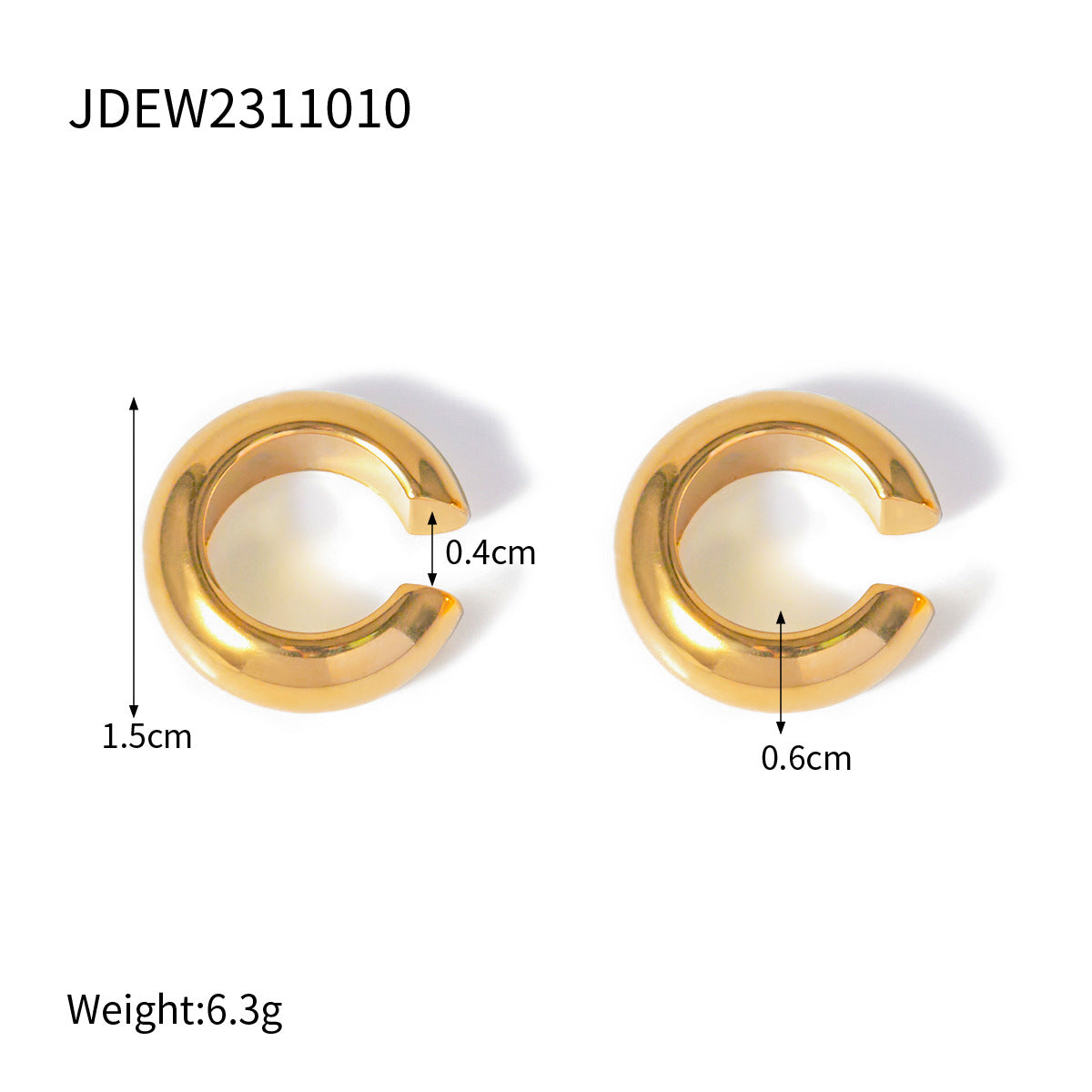 Stainless Steel Earrings Light Luxury High-end Earrings Zircon Earrings Women's Non-fading Titanium Steel Jewelry