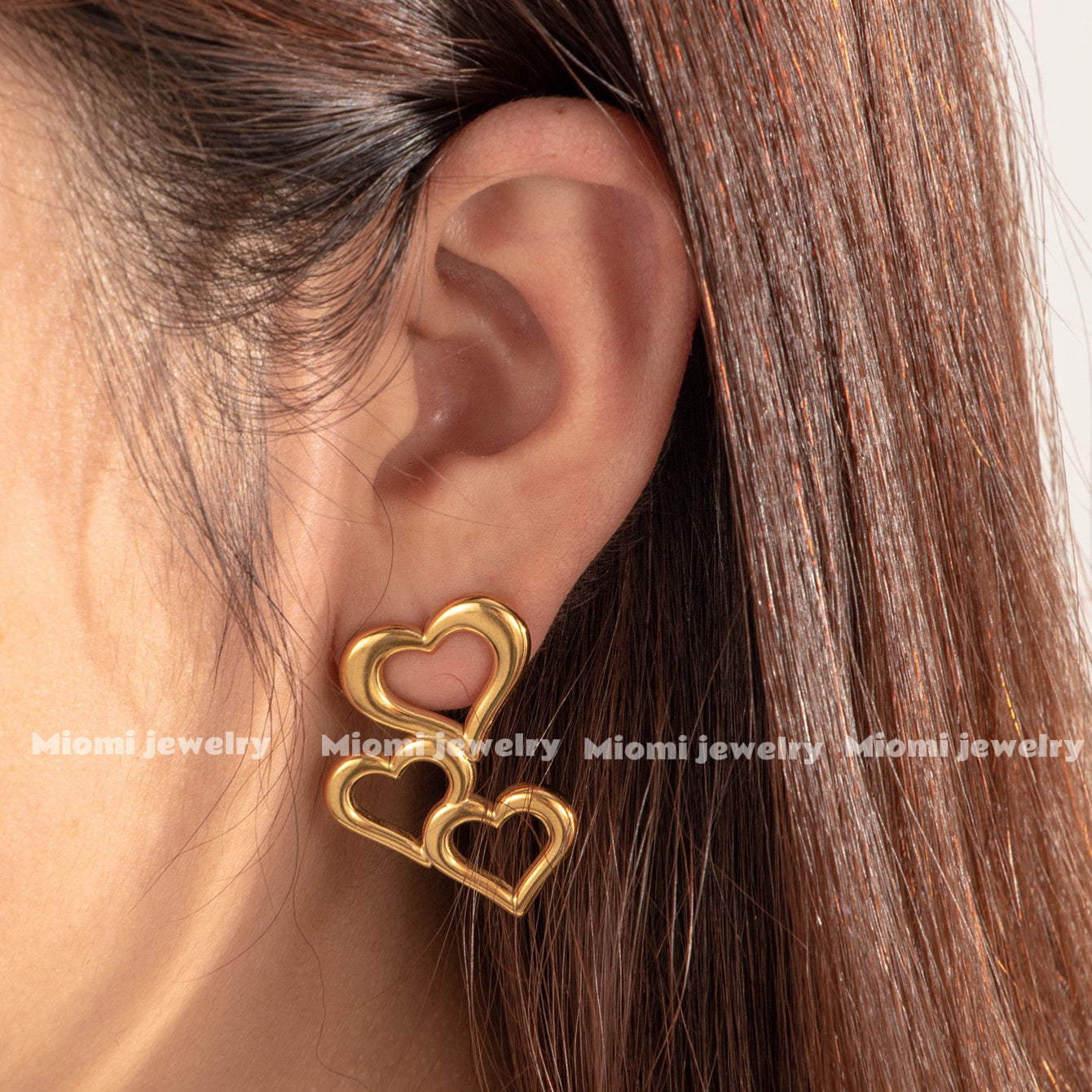 18k gold plated earring