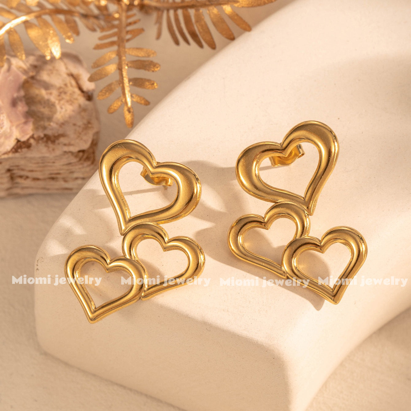 18k gold plated earring