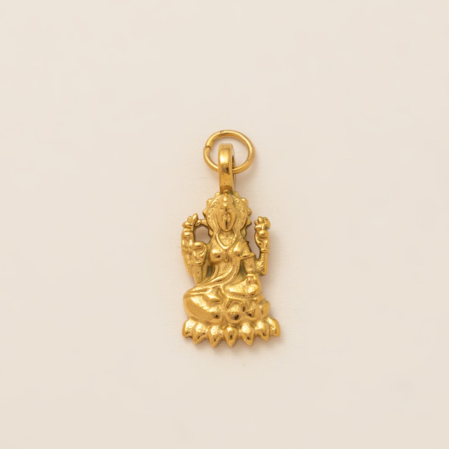 DIY Stainless Steel Mini Elephant Lotus Heart Single Pendant Necklace Furnace Vacuum Electroplating 18K Gold Color Retention