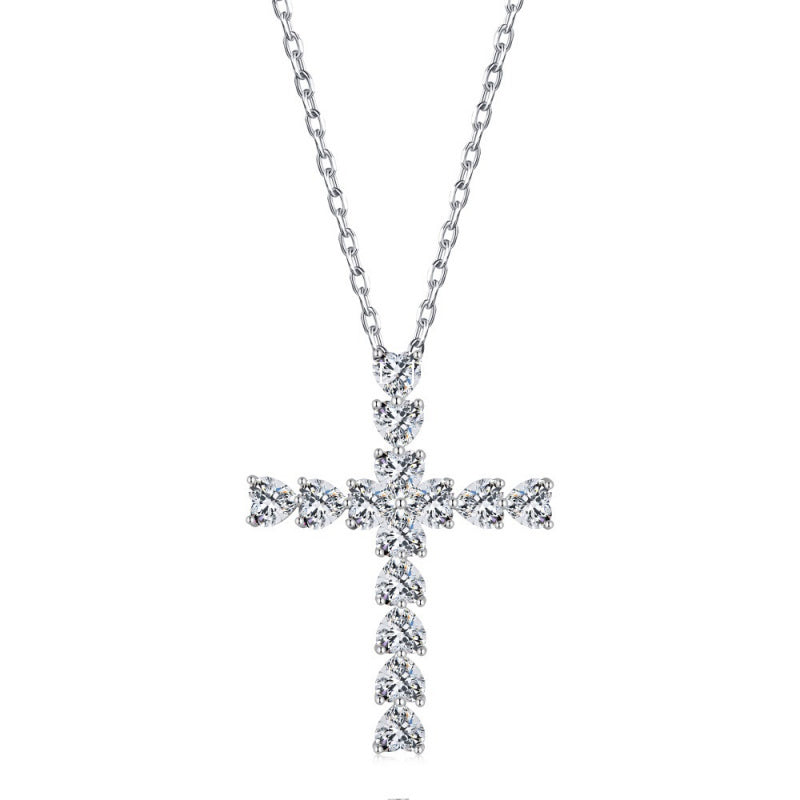 INS Style S925 Sterling Silver Necklace for Women with Zircon Inlay, Personalized Fashion Versatile Women's Collarbone Chain, Direct from Manufacturer