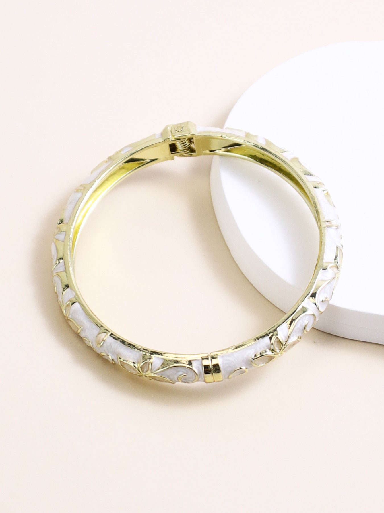 bangle New Enamel Color Inlaid Diamond Fine Open Bracelet Fashion Retro Rhinestone Fresh Jewelry