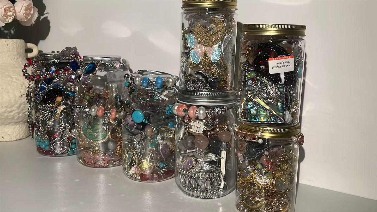 【No customized!】 Whimsical fariy and vintage mix Mystery jewelry jar