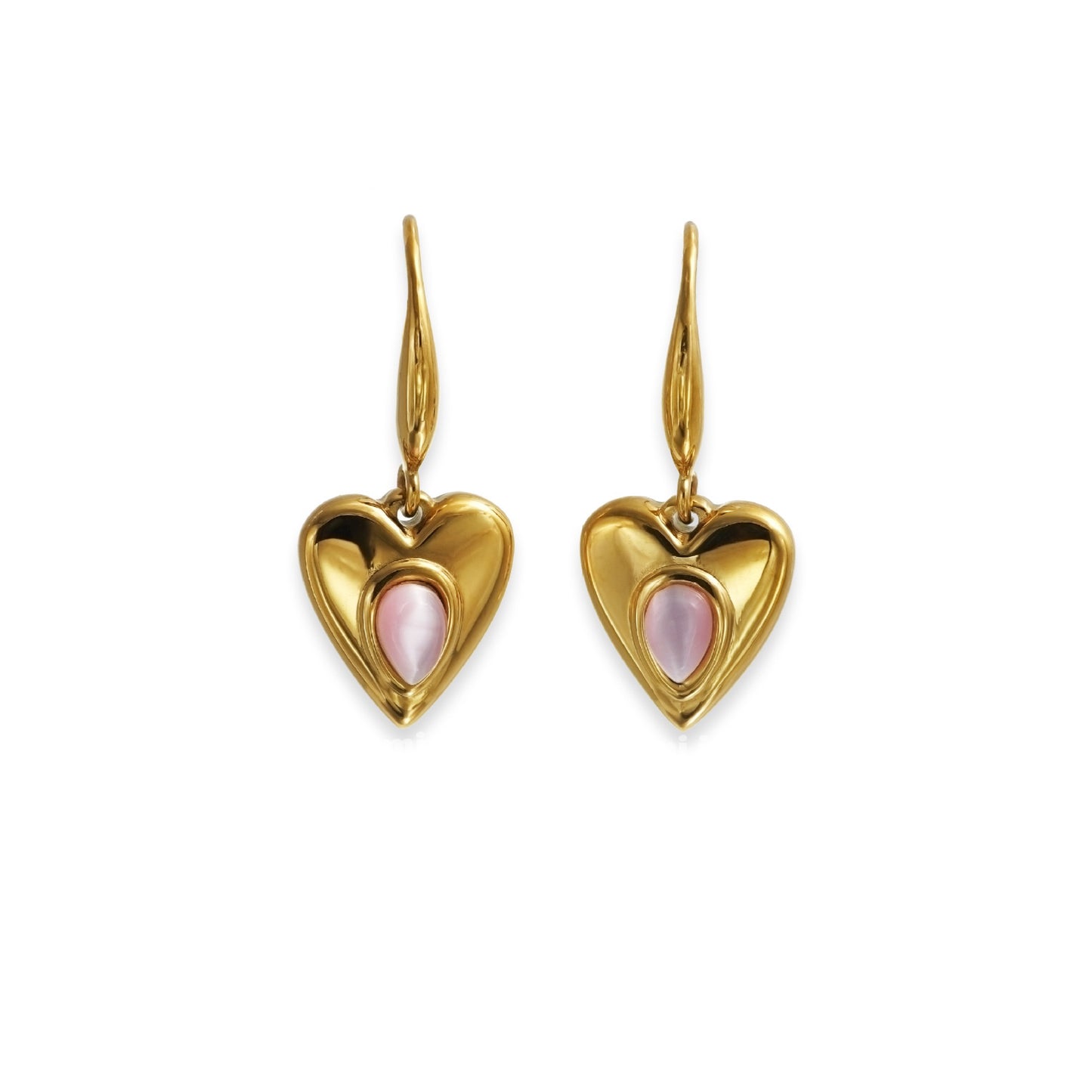 18k gold plated silver earring