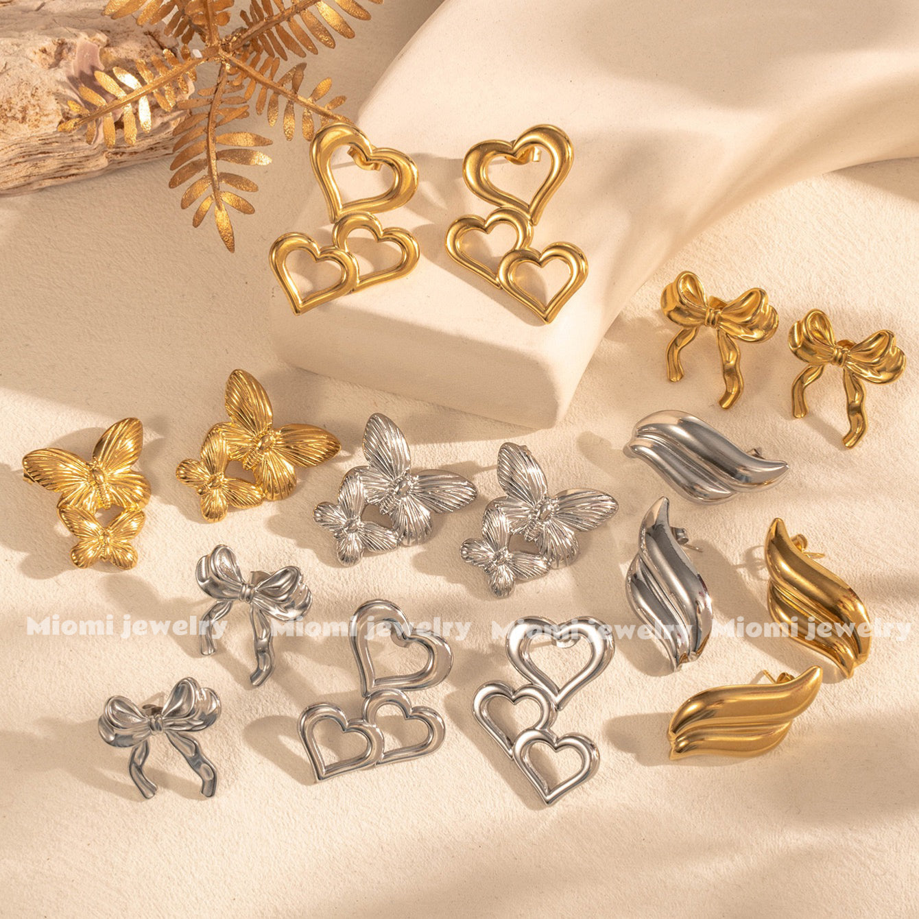 18k gold plated earring