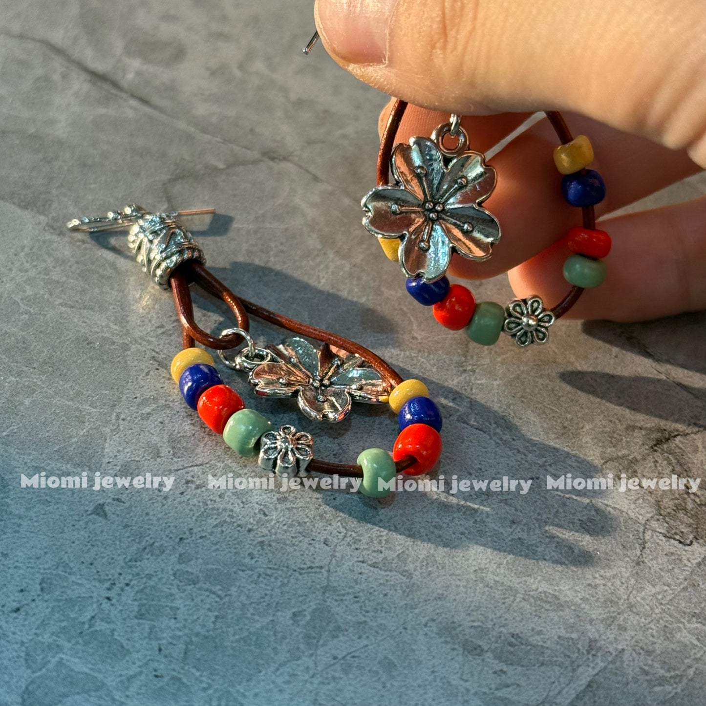 follower boho whimsical earring handmade