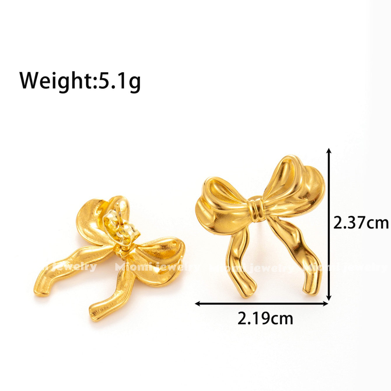 18k gold plated earring