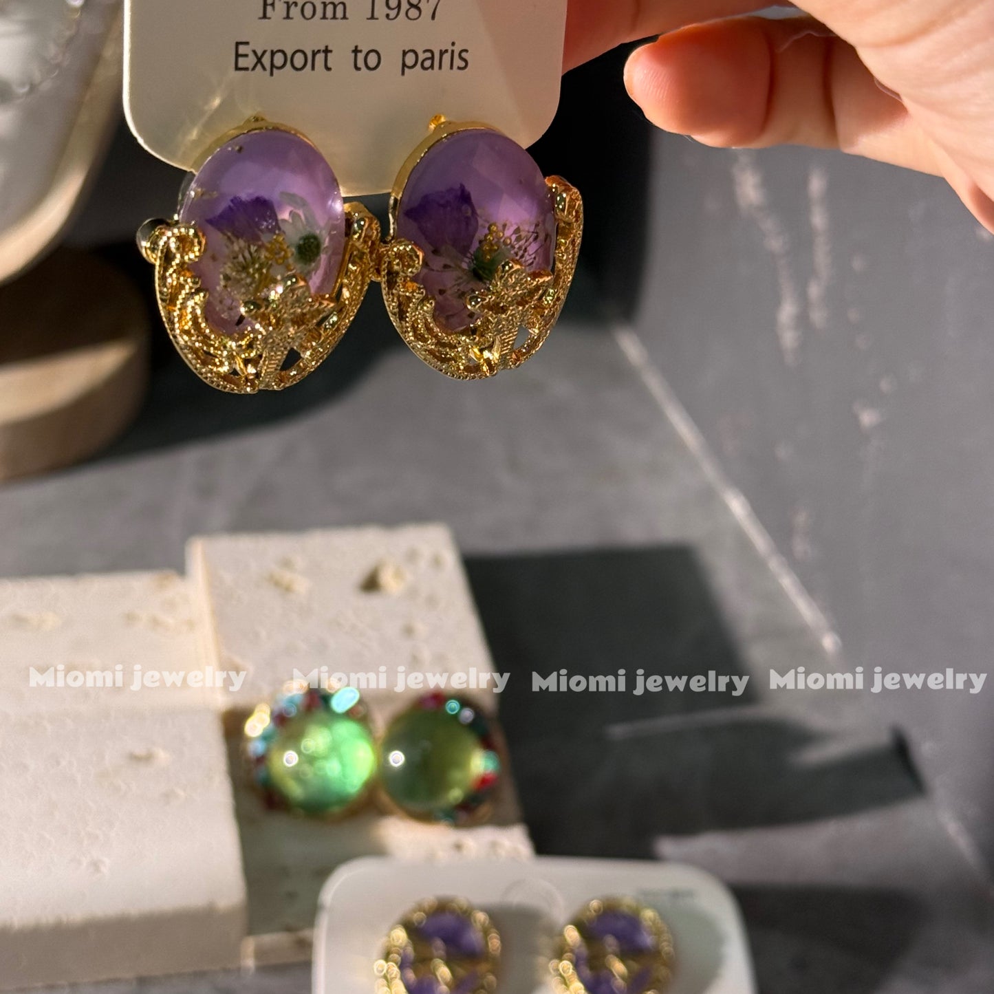 Fairy witch whimsical vintage earrings