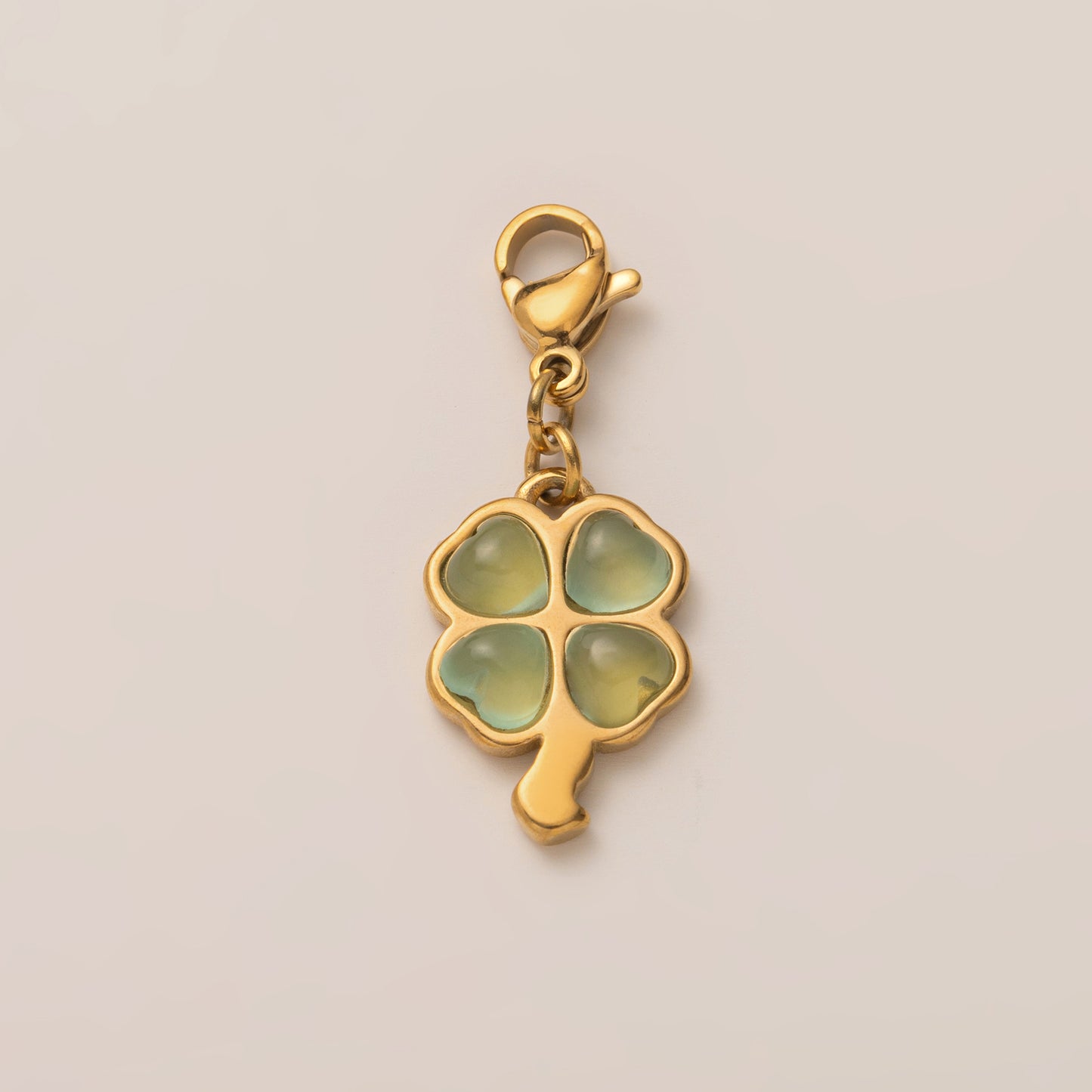 DIY Stainless Steel Heart Clover Rose Pendant Accessories DIY Furnace Vacuum Plating 18k Color Retention