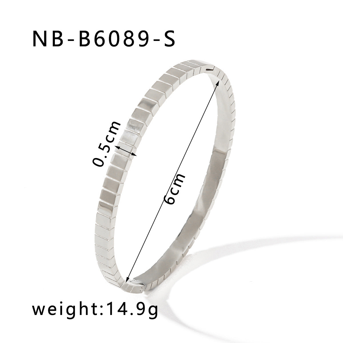 Hot-Selling Zircon Heart-Shaped Quadrilateral Geometric White Zircon Green Zircon Titanium Steel Real Gold Plated Color-Retaining Jewelry Bracelet