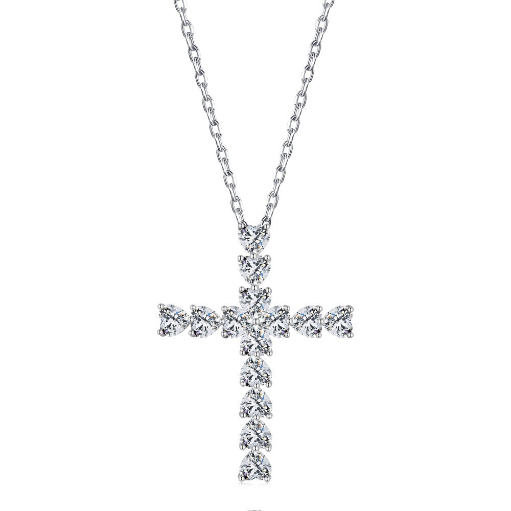 INS Style S925 Sterling Silver Necklace for Women with Zircon Inlay, Personalized Fashion Versatile Women's Collarbone Chain, Direct from Manufacturer