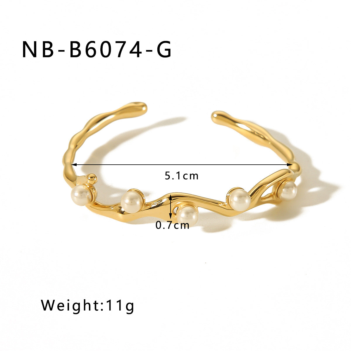 Hot-Selling Zircon Heart-Shaped Quadrilateral Geometric White Zircon Green Zircon Titanium Steel Real Gold Plated Color-Retaining Jewelry Bracelet
