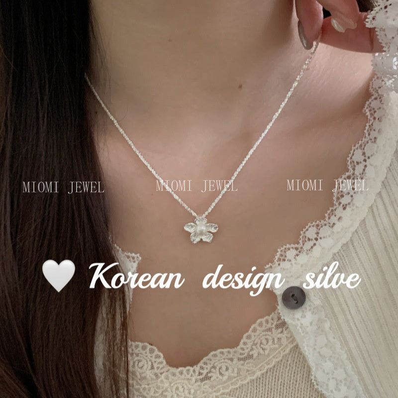 High-End Style Niche Silver Jewelry S925 Sterling Silver Personalized Pearl Jewelry Versatile Combination Set