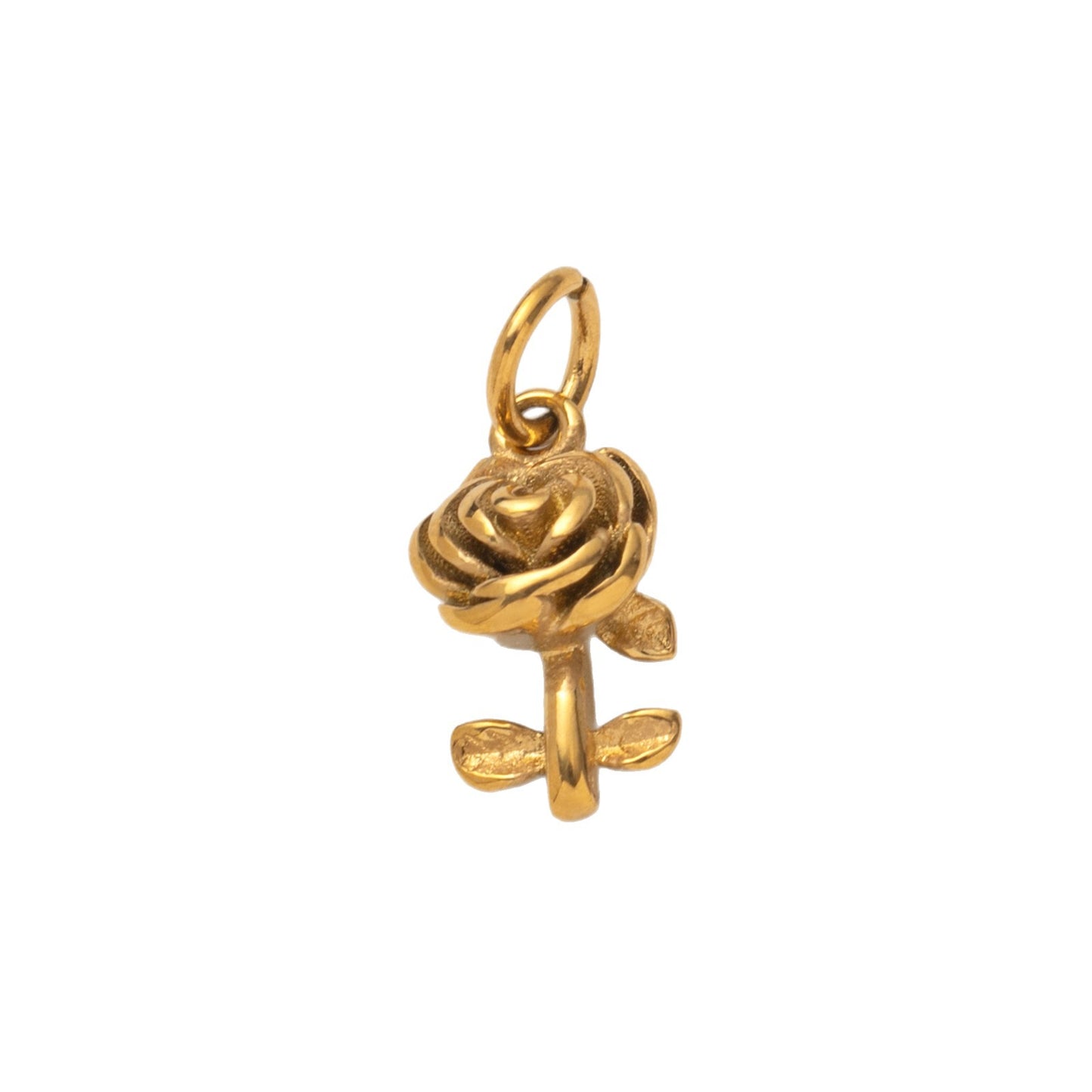 DIY Stainless Steel Heart Clover Rose Pendant Accessories DIY Furnace Vacuum Plating 18k Color Retention