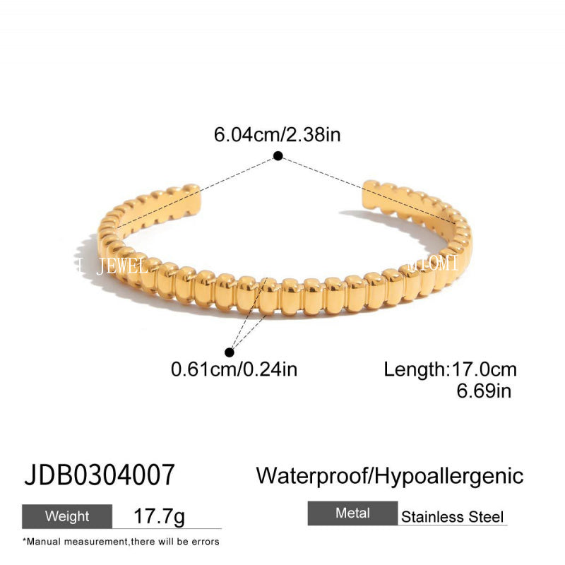 Stainless Steel Bracelet for Women, Non-Fading Jewelry, Light Luxury High-End Feel, Titanium Steel Hand Accessories
