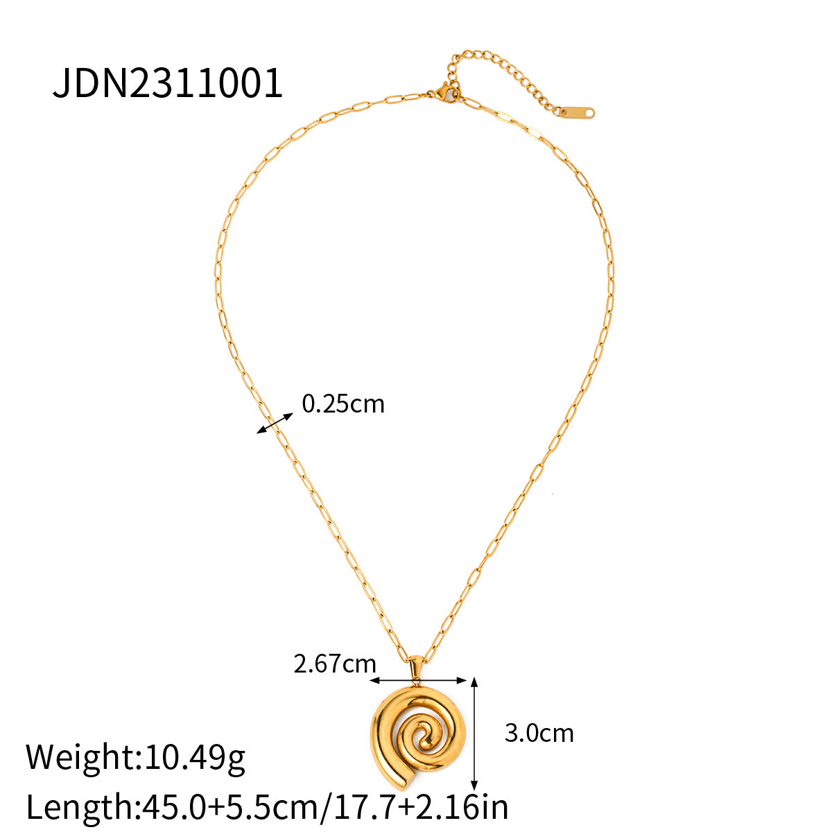 Stainless Steel Card Heart Necklace Light Luxury High-End Clavicle Chain Titanium Steel Jewelry Non-Fading