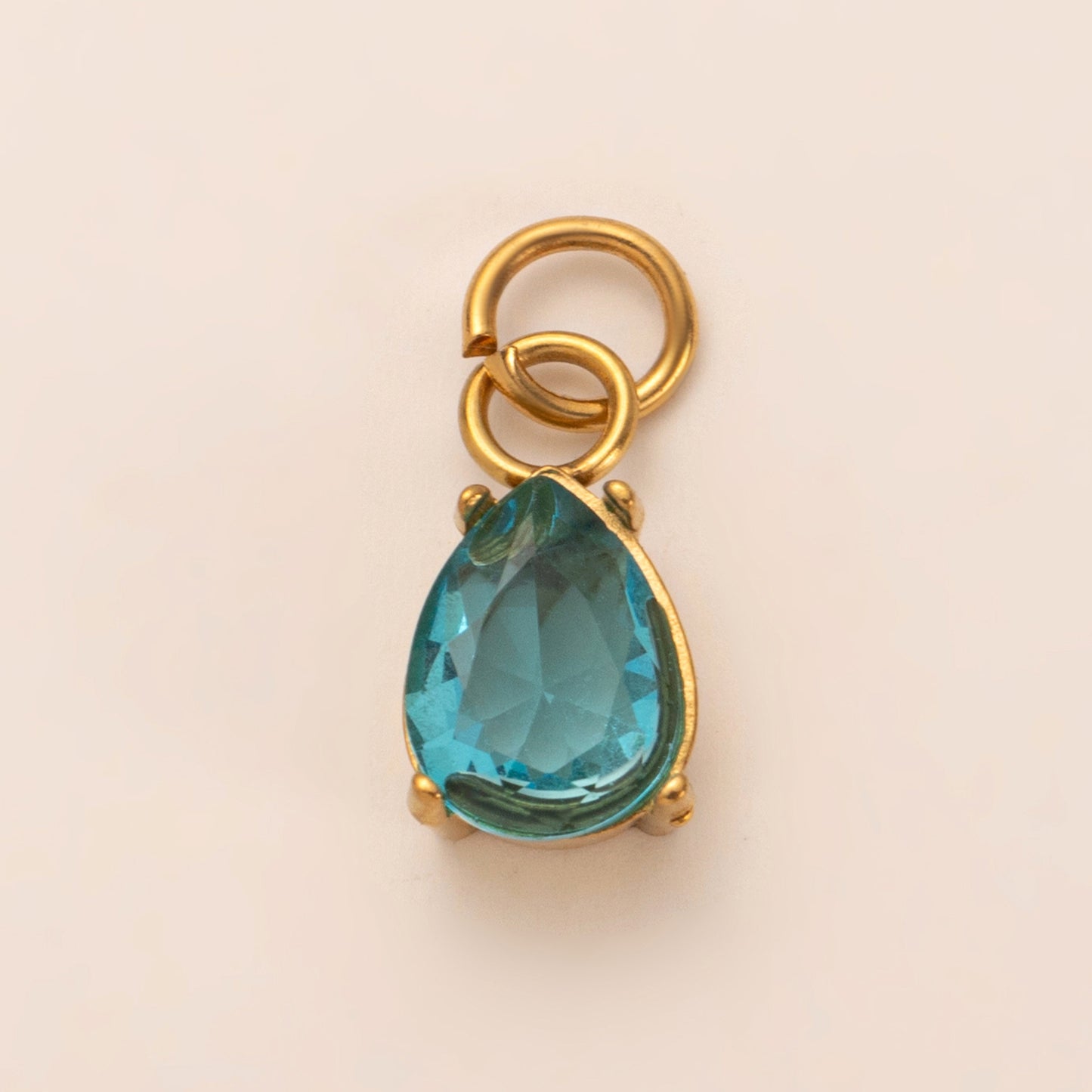 DIY Stainless Steel Coin Heart-Shaped Irregular Inlaid Zircon Agate Natural Stone Pendant Necklace Furnace Vacuum Electroplating