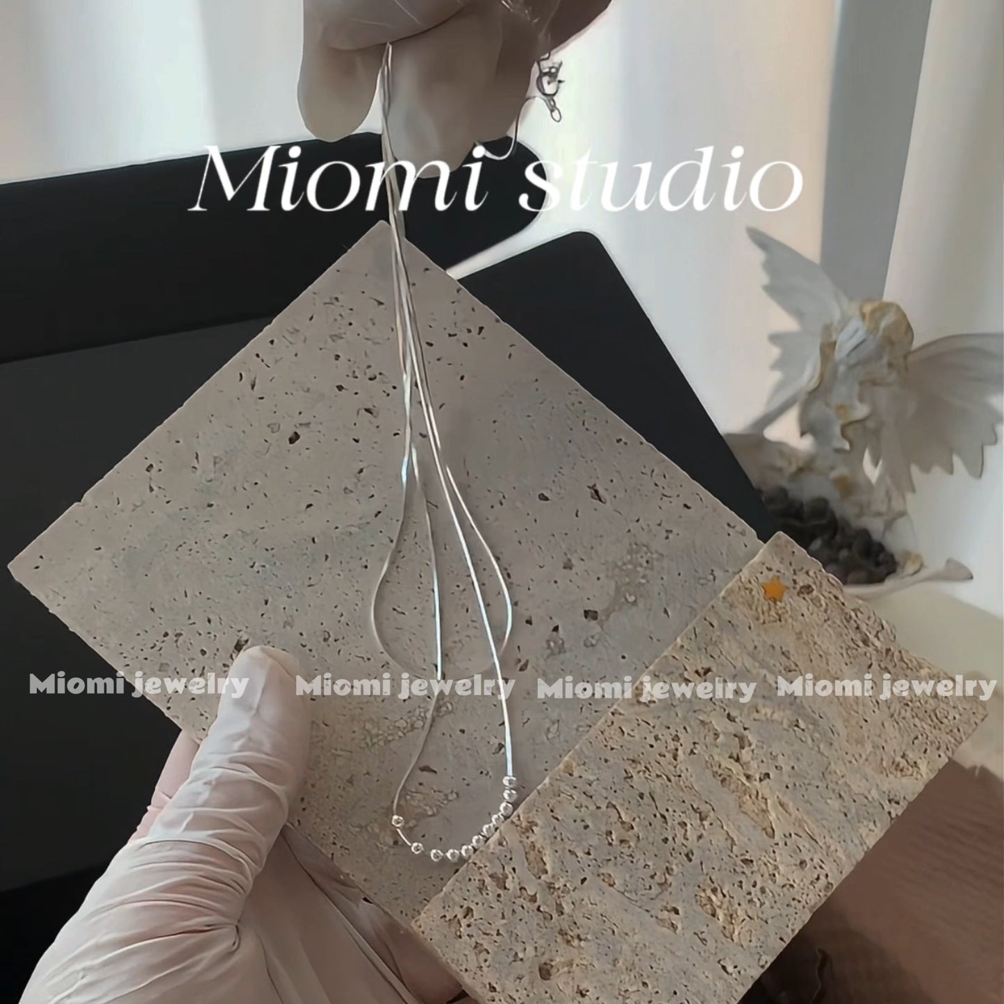 Miomi S925 silver beads necklace