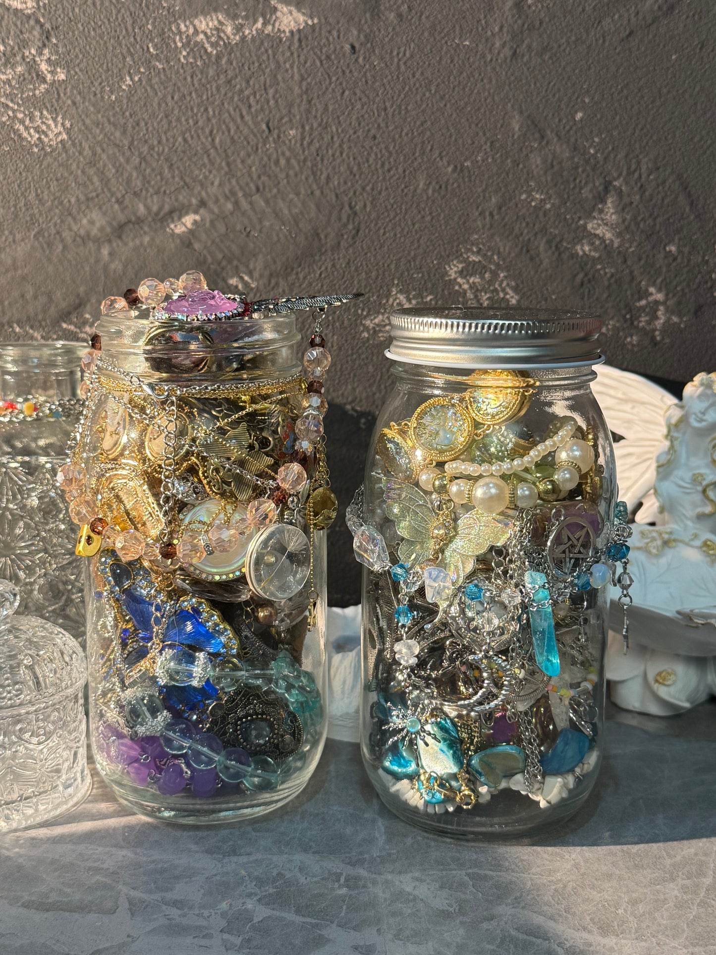 【glass jar 】custom mystery jewelry jar 750ml-biggest jar here