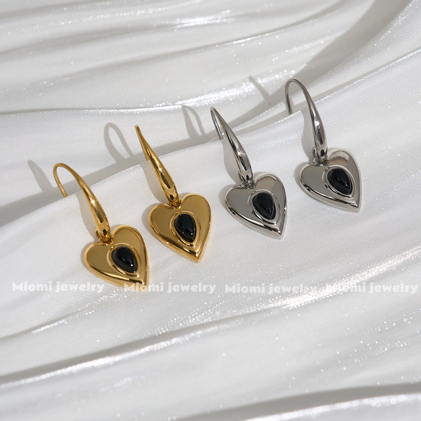 18k gold plated silver earring