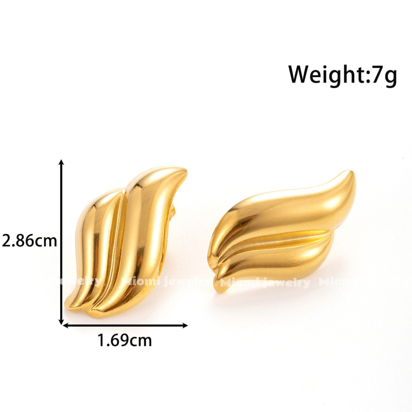 18k gold plated earring