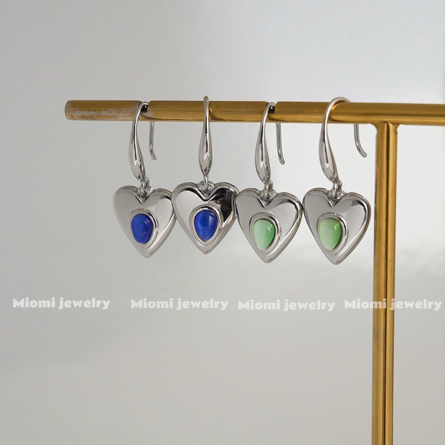 18k gold plated silver earring