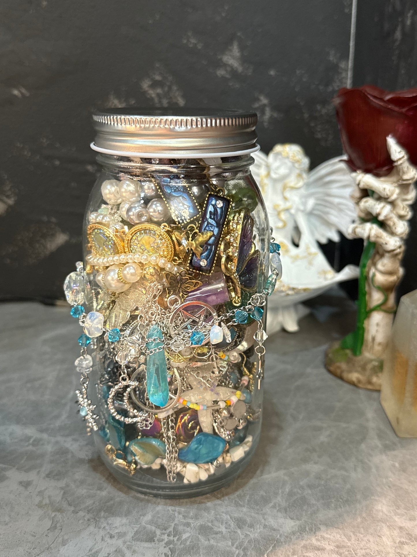 【glass jar 】custom mystery jewelry jar 750ml-biggest jar here