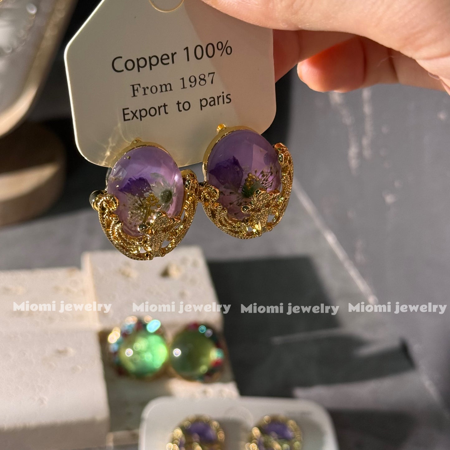 Fairy witch whimsical vintage earrings