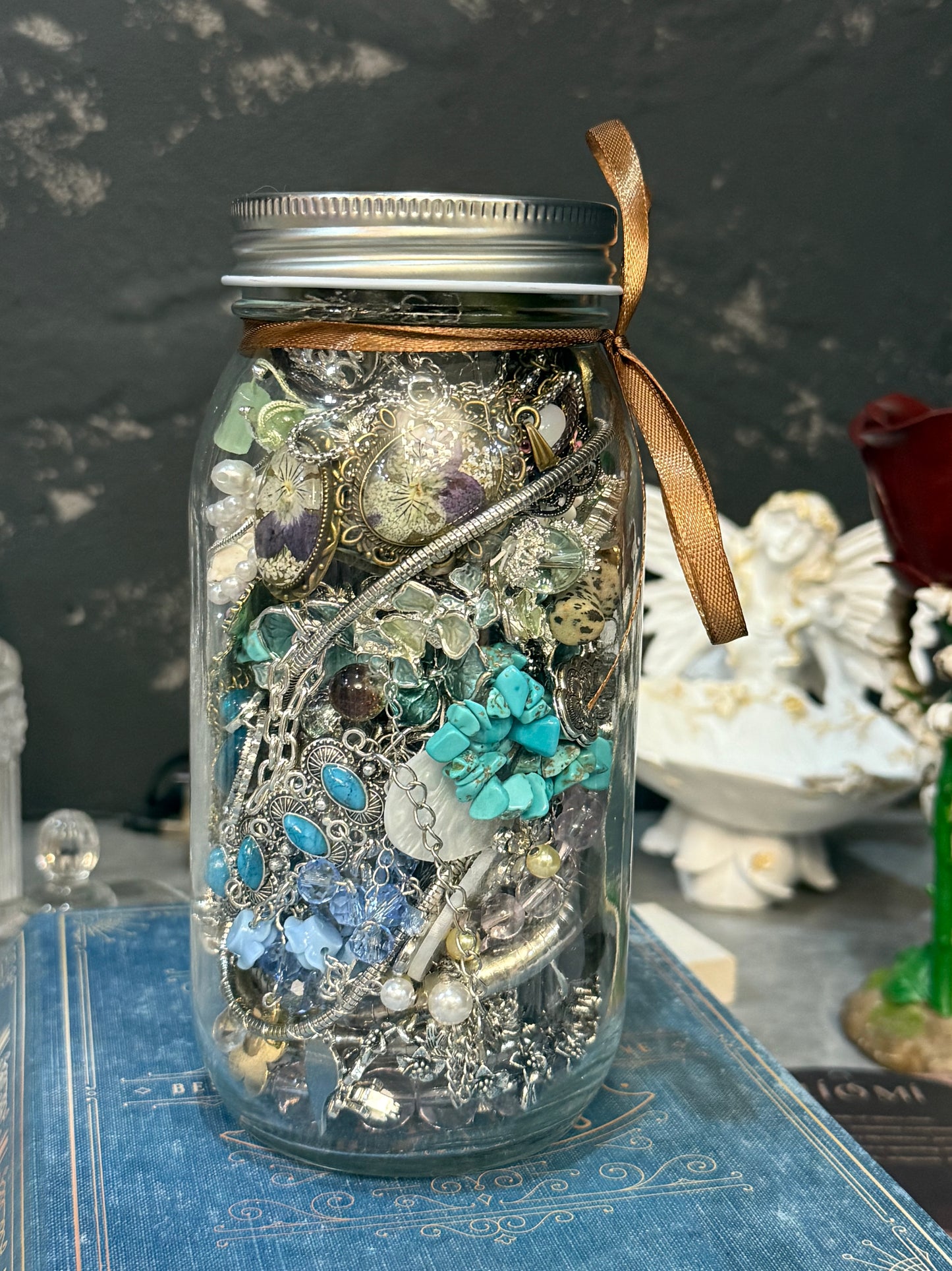 【glass jar 】custom mystery jewelry jar 750ml-biggest jar here