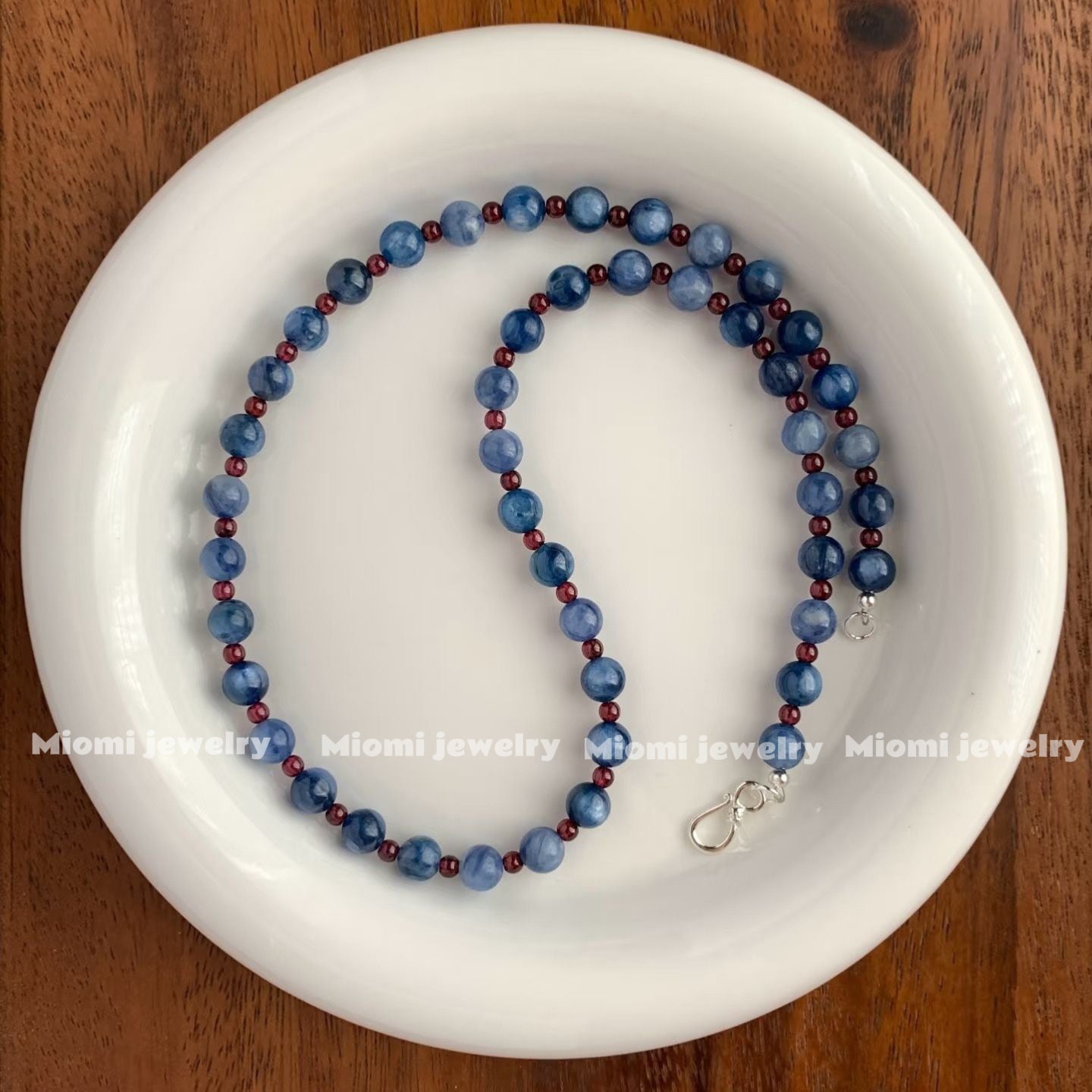 Natural Blue Aventurine Beaded Necklace Jewelry - Stylish and Exquisite Collarbone Chain for Women, High-end and Versatile Necklace