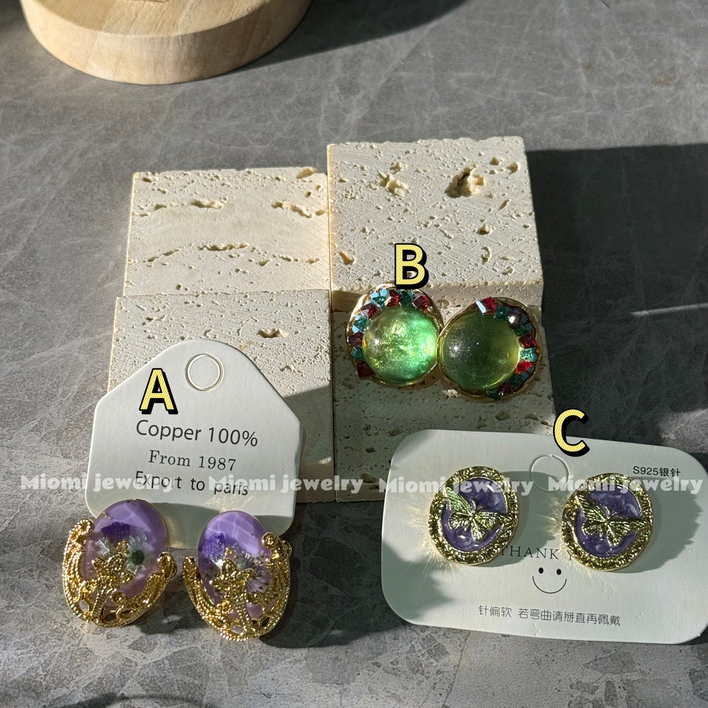 Fairy witch whimsical vintage earrings