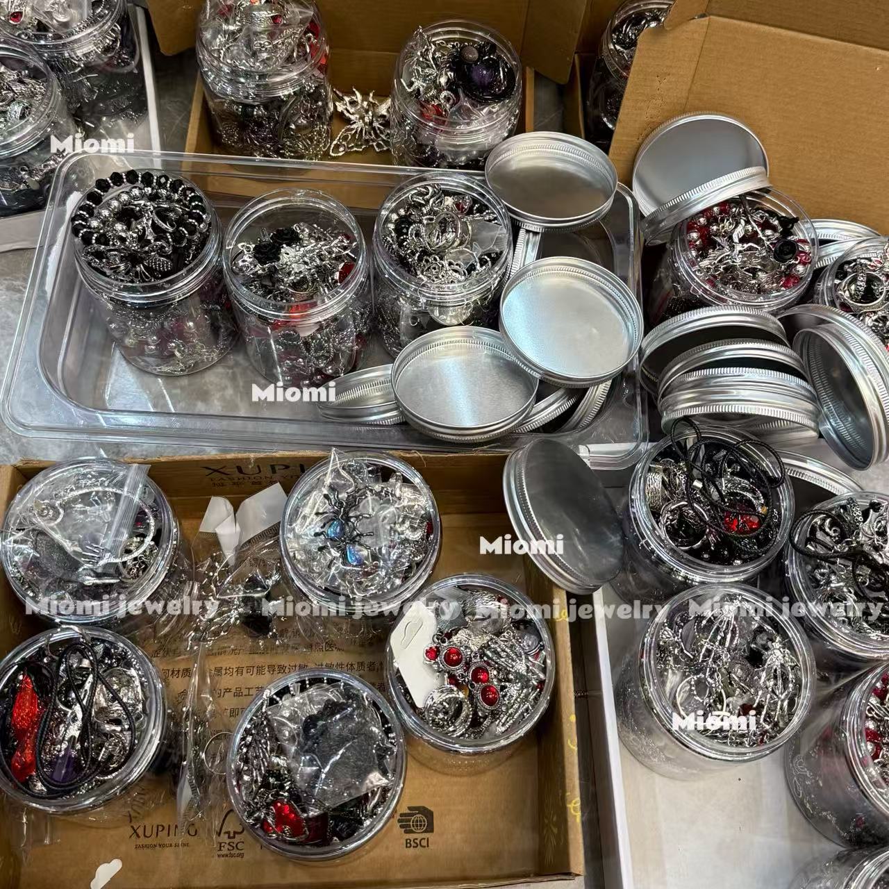 randomly 30pcs Gothic witchy mystery jewelry jar around 30pcs randomly