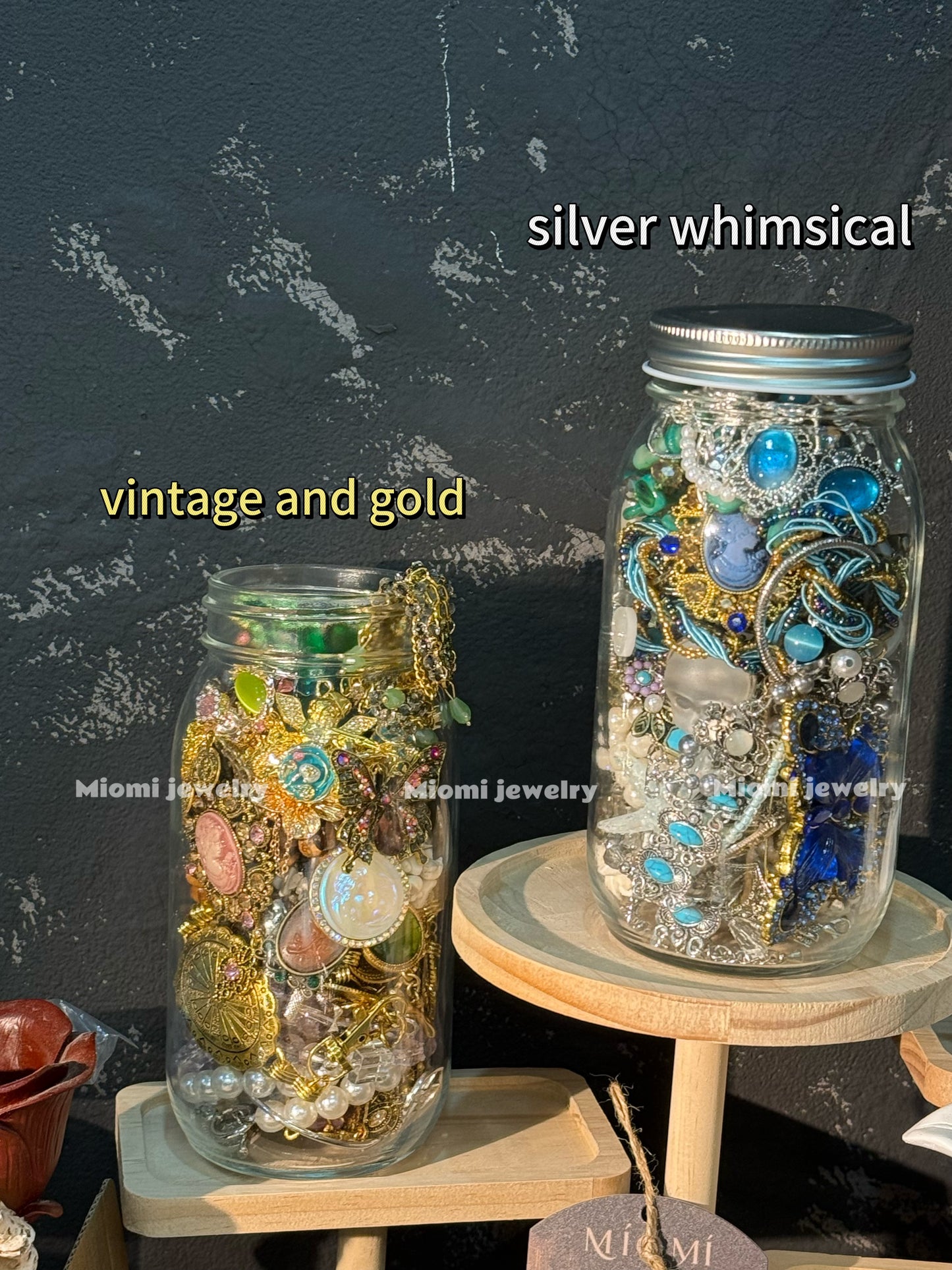 【glass jar 】custom mystery jewelry jar 750ml-biggest jar here
