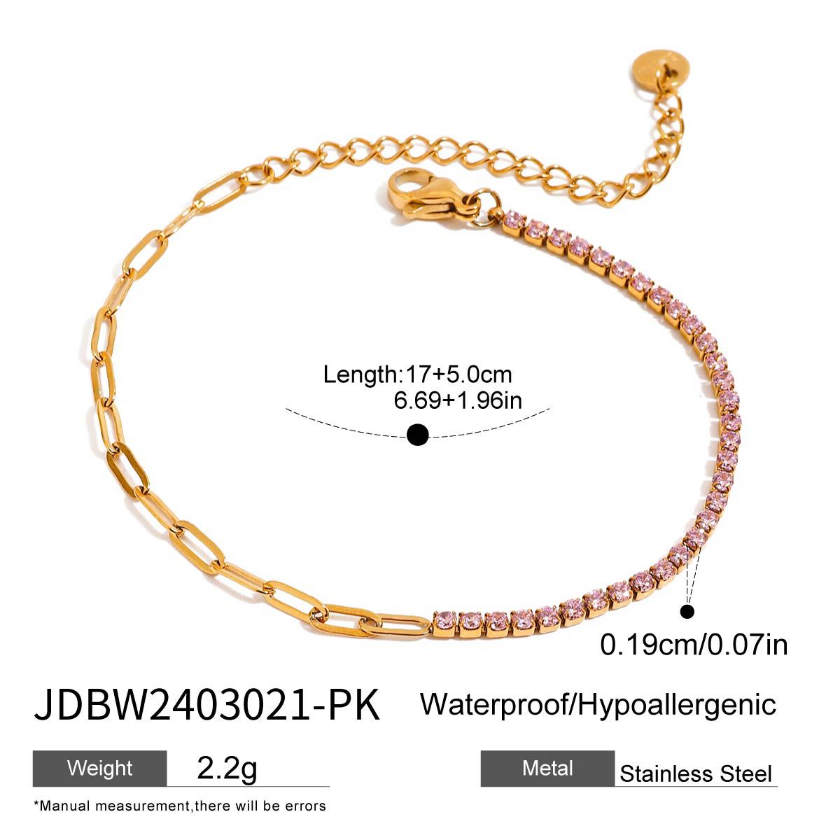 Quiet Design Classic Style 18K Gold Stainless Steel Smooth Pentagram Bracelet Stainless Steel Trendy Bracelet Jewelry