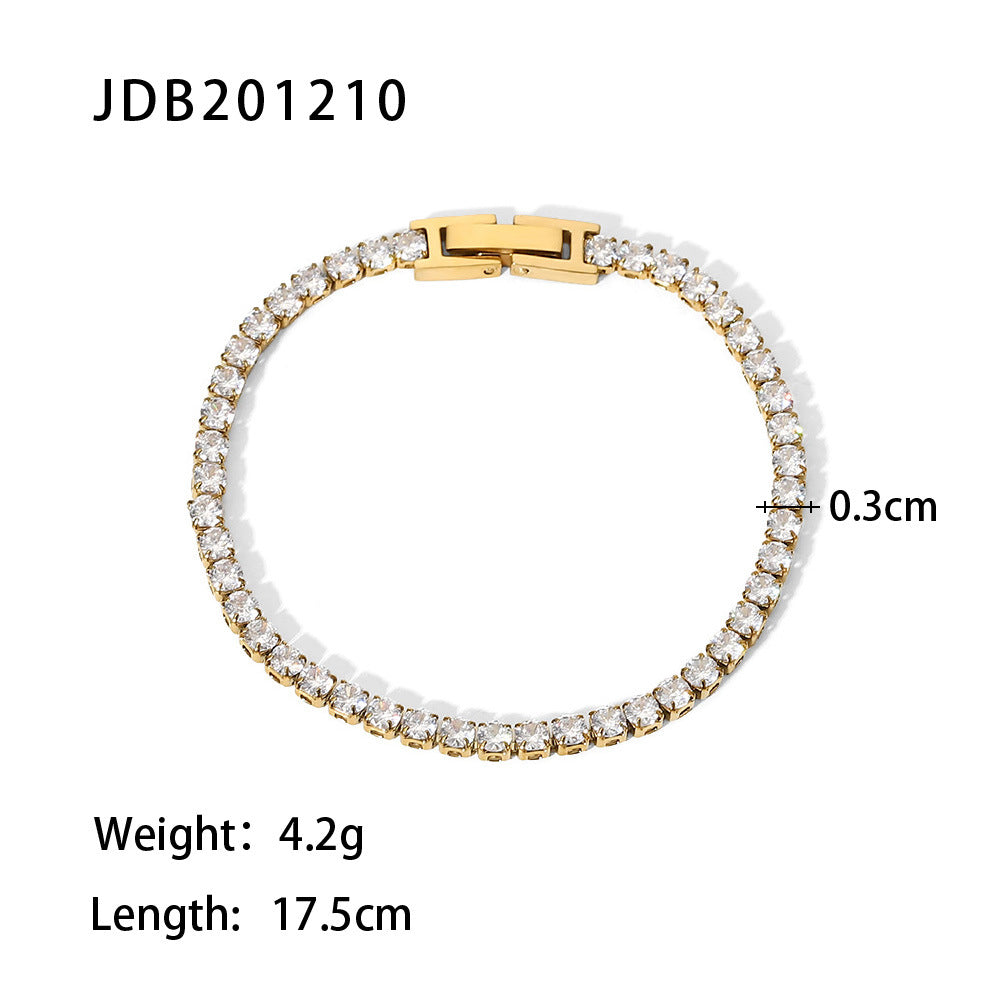Stainless Steel Bracelet for Women, Non-Fading Jewelry, Light Luxury High-End Feel, Titanium Steel Hand Accessories