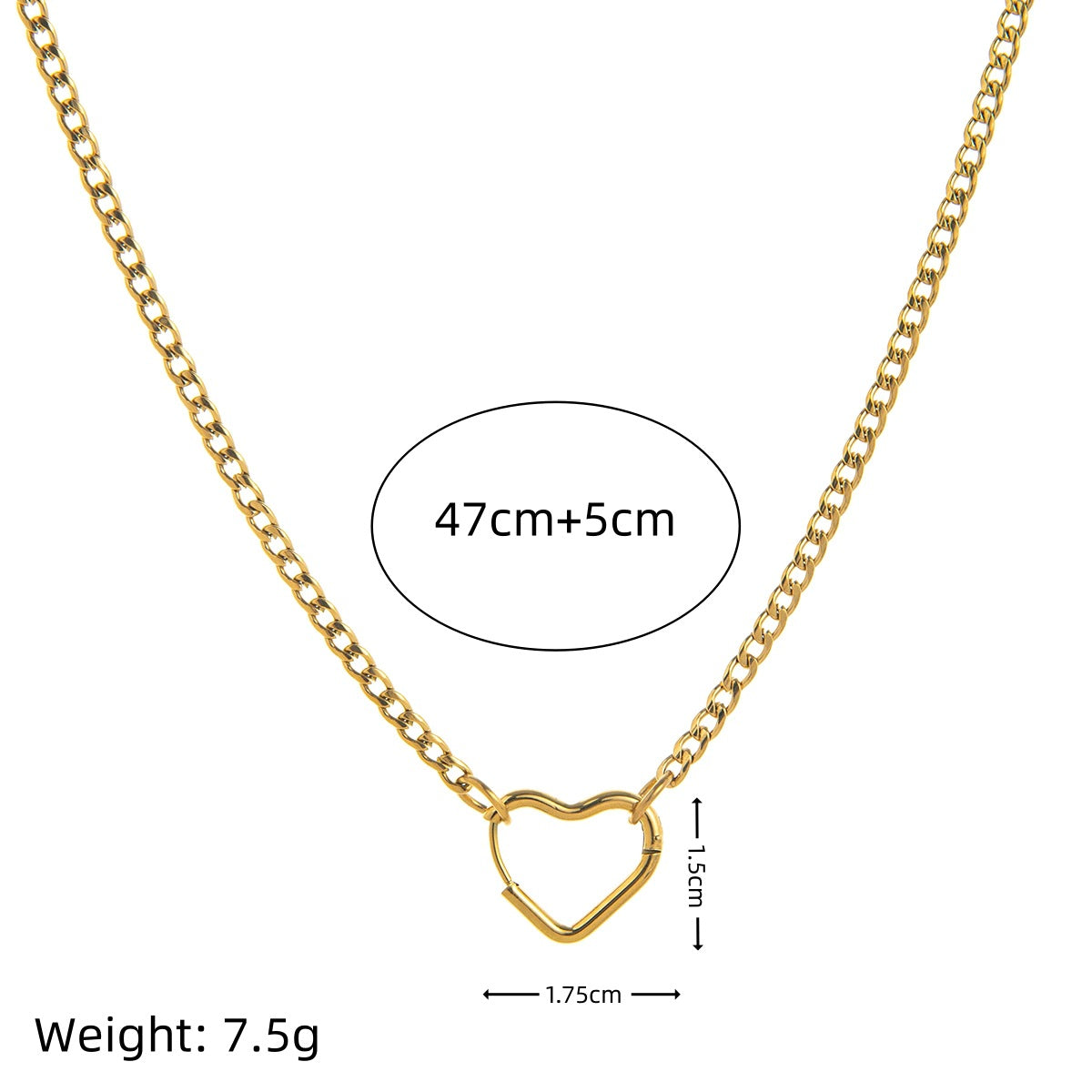 DIY Stainless Steel Heart Clover Rose Pendant Accessories DIY Furnace Vacuum Plating 18k Color Retention