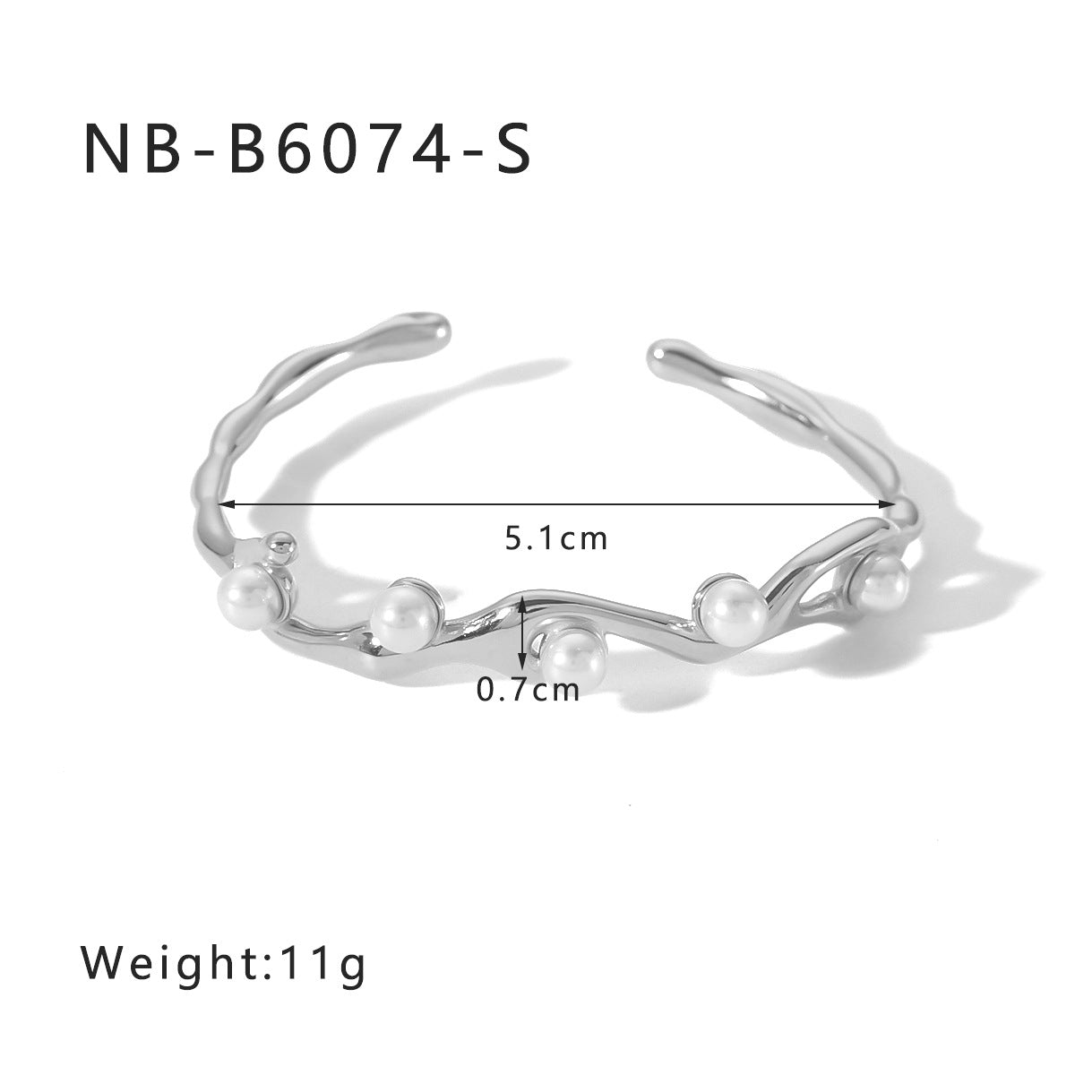 Hot-Selling Zircon Heart-Shaped Quadrilateral Geometric White Zircon Green Zircon Titanium Steel Real Gold Plated Color-Retaining Jewelry Bracelet