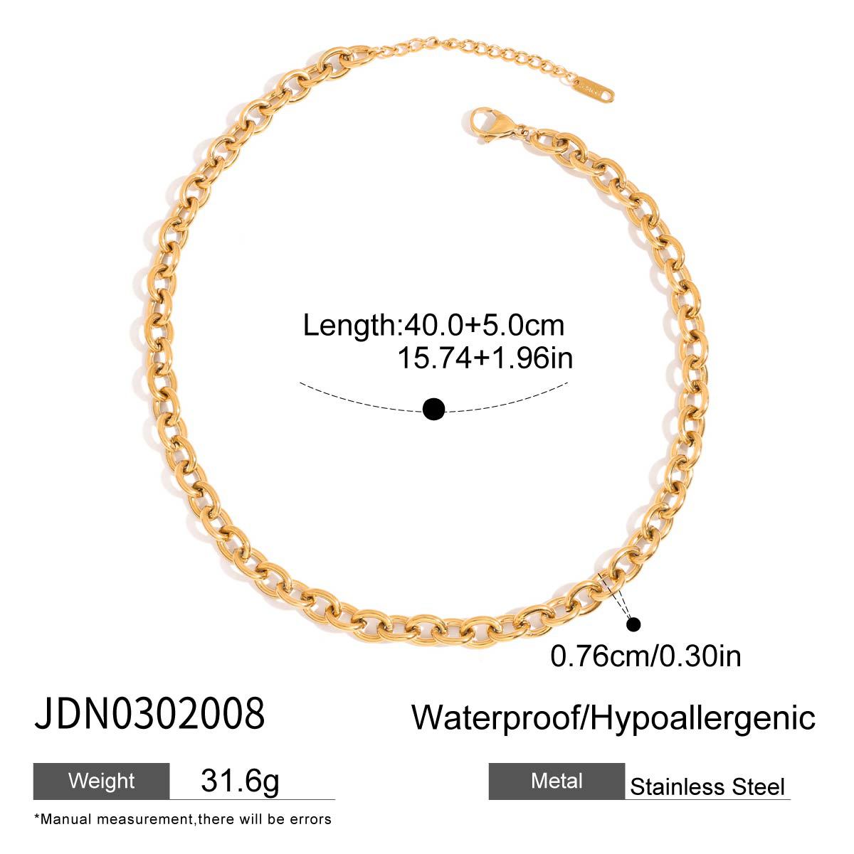 Titanium Steel Oil Drop Necklace Light Luxury High-end Clavicle Chain Non-fading Hot-selling Stainless Steel Jewelry