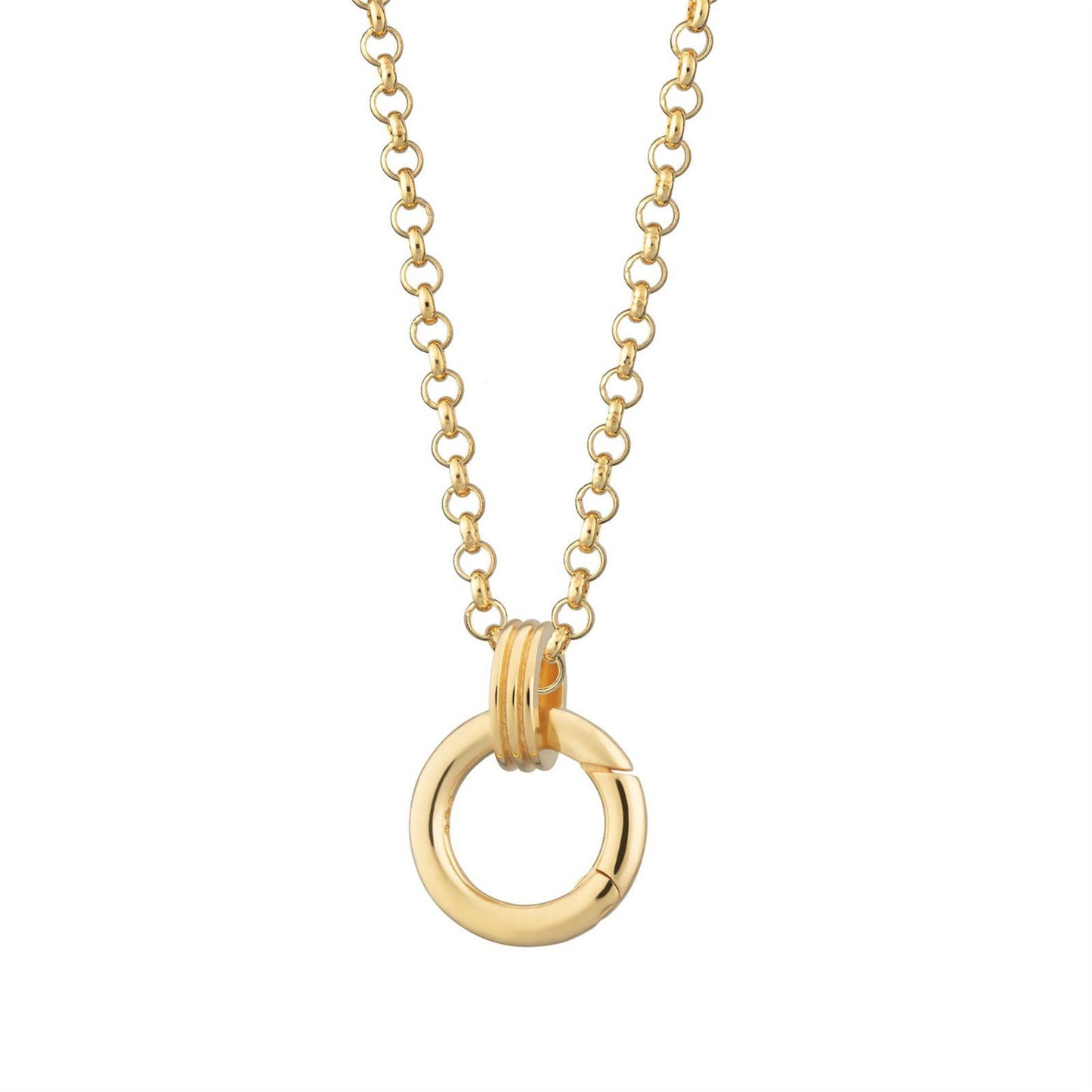 DIY Stainless Steel Mini Elephant Lotus Heart Single Pendant Necklace Furnace Vacuum Electroplating 18K Gold Color Retention