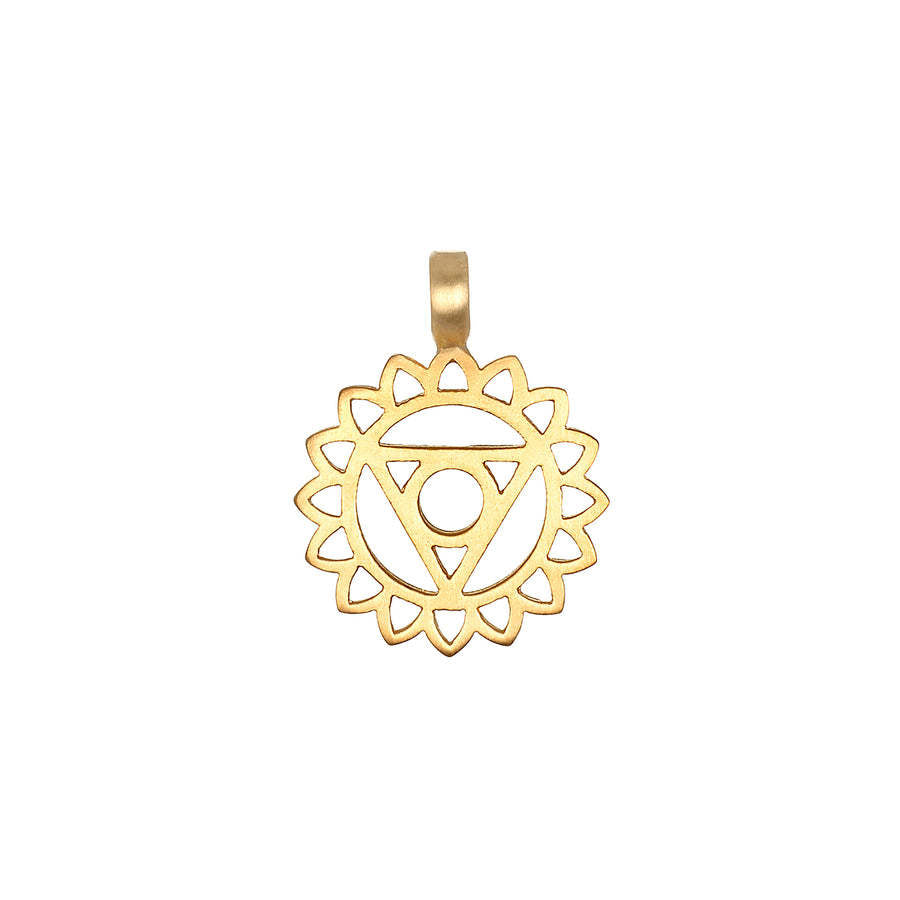 DIY Stainless Steel Mini Elephant Lotus Heart Single Pendant Necklace Furnace Vacuum Electroplating 18K Gold Color Retention