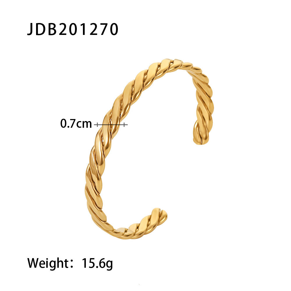Stainless Steel Bracelet for Women, Non-Fading Jewelry, Light Luxury High-End Feel, Titanium Steel Hand Accessories