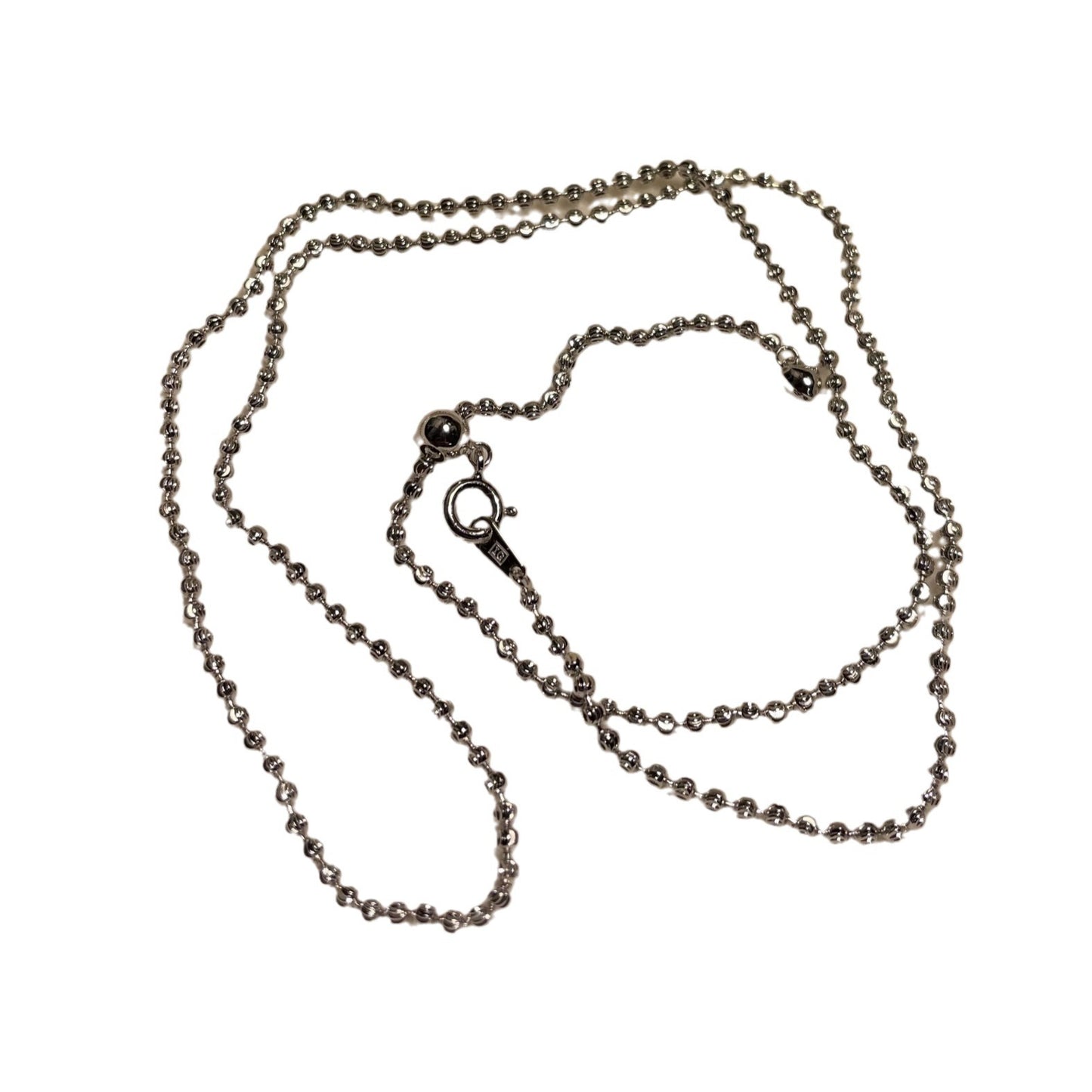 Pure Silver S925 Italian Imported Craftsmanship Diamond Laser Carved Chain Body 2.0 Thickness Length 45+5