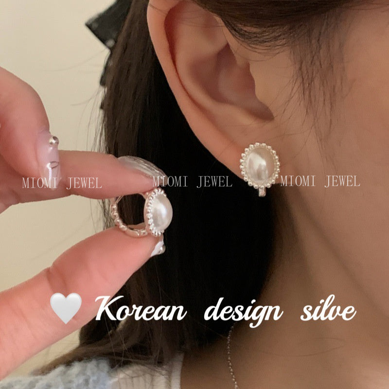 High-End Style Niche Silver Jewelry S925 Sterling Silver Personalized Pearl Jewelry Versatile Combination Set