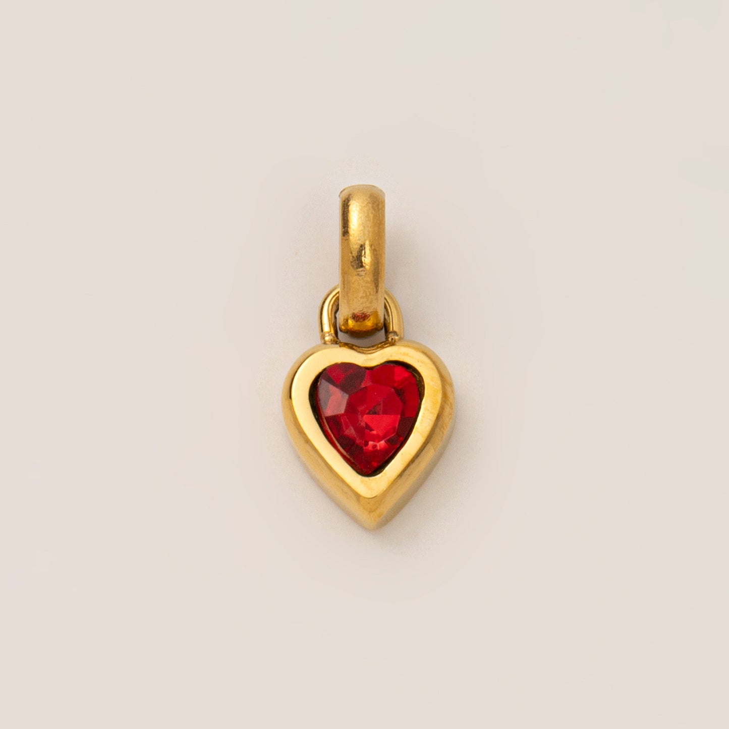 DIY Titanium Steel Heart-shaped Twelve Birthstone DIY Pendant Necklace Letter Name Family Gift Heart-shaped Accessories Pendant