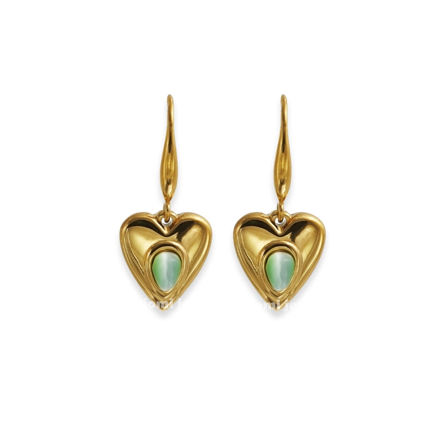 18k gold plated silver earring