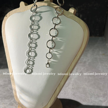 Silver whimsical choker gothic necklace