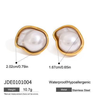 Necklace Titanium Steel Non-Fading Ring Stainless Steel Earrings Light Luxury High-End Jewelry Earrings