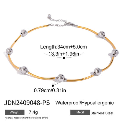 Stainless Steel Heart Necklace Simple High-End Earrings Non-Fading Titanium Steel Jewelry for Women