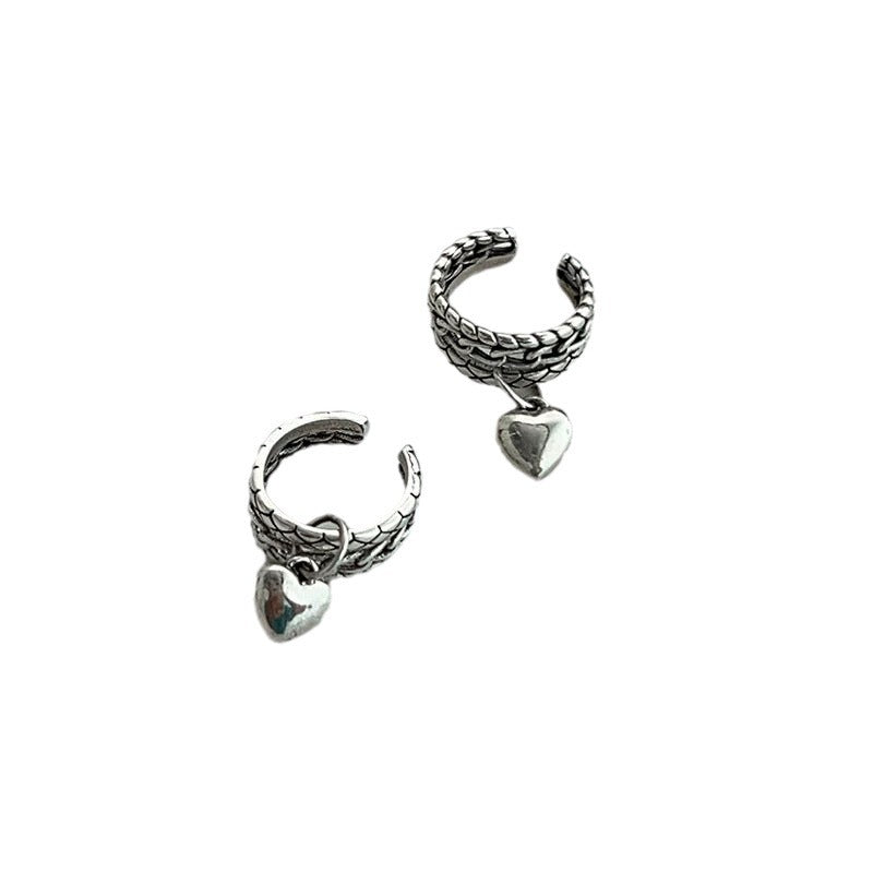 High-end European and American Style Small Heart Ear Cuff Non-pierced Ear Clip Personalized Painless Ear Jewelry