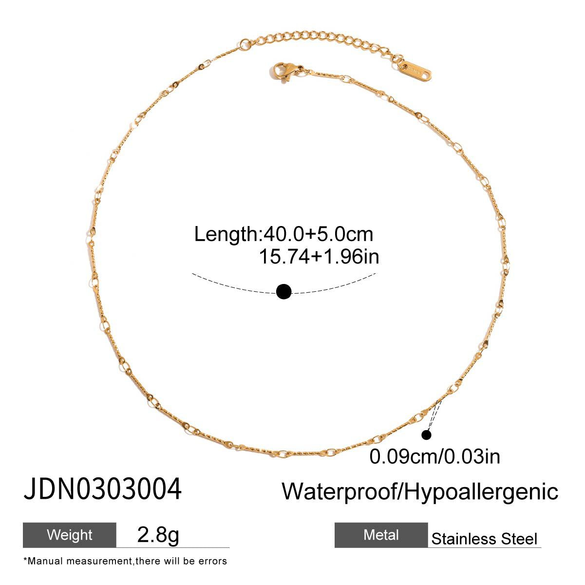 Rhinestone Titanium Steel Necklace Light Luxury High-end Jewelry Non-fading Stainless Steel Accessories for Women Hot Item